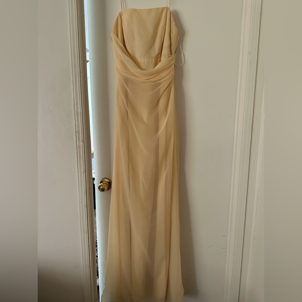 Buttercup yellow formal dress
